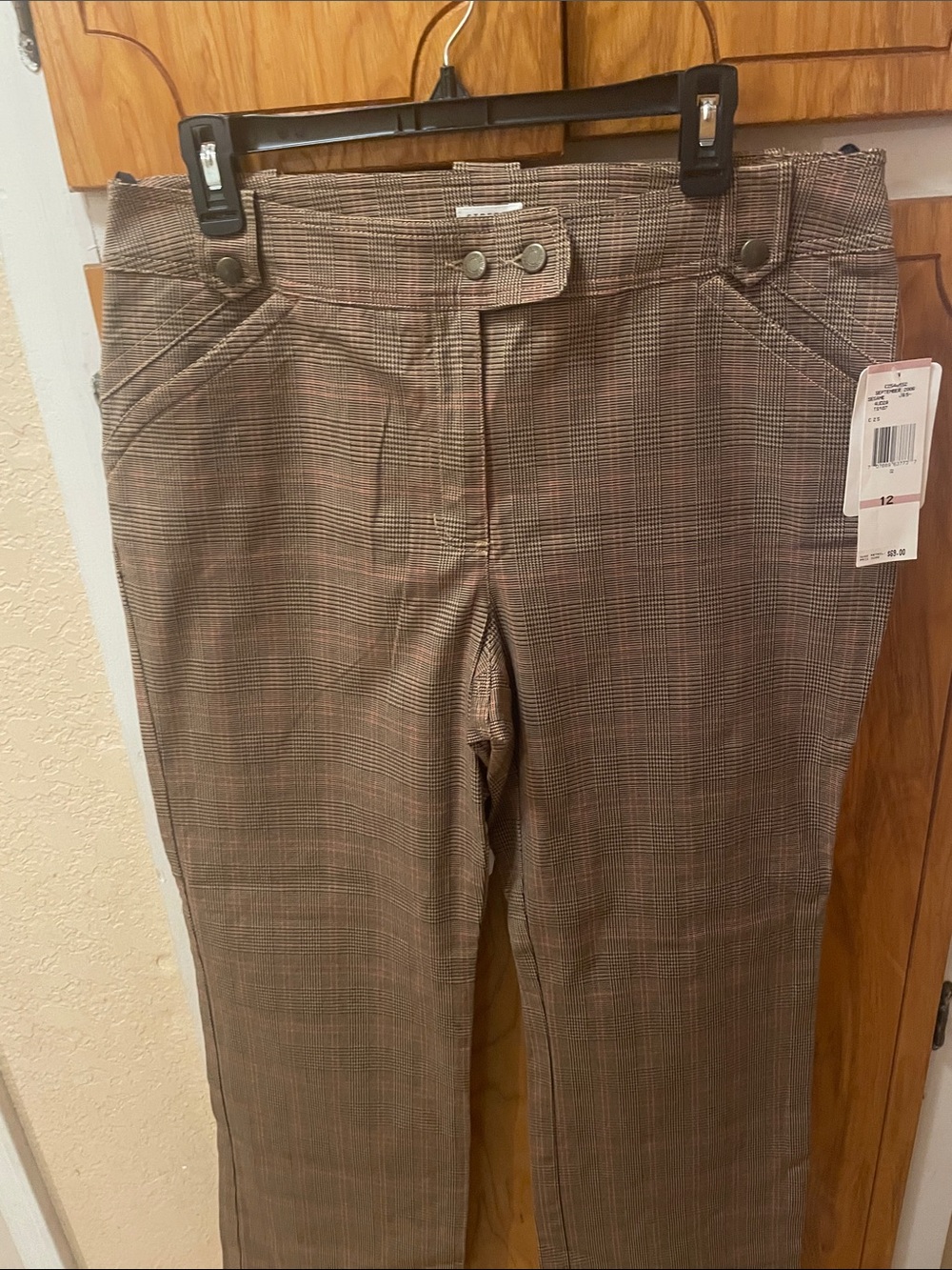 Jones Wear Brown Plaid Women’s Jeans